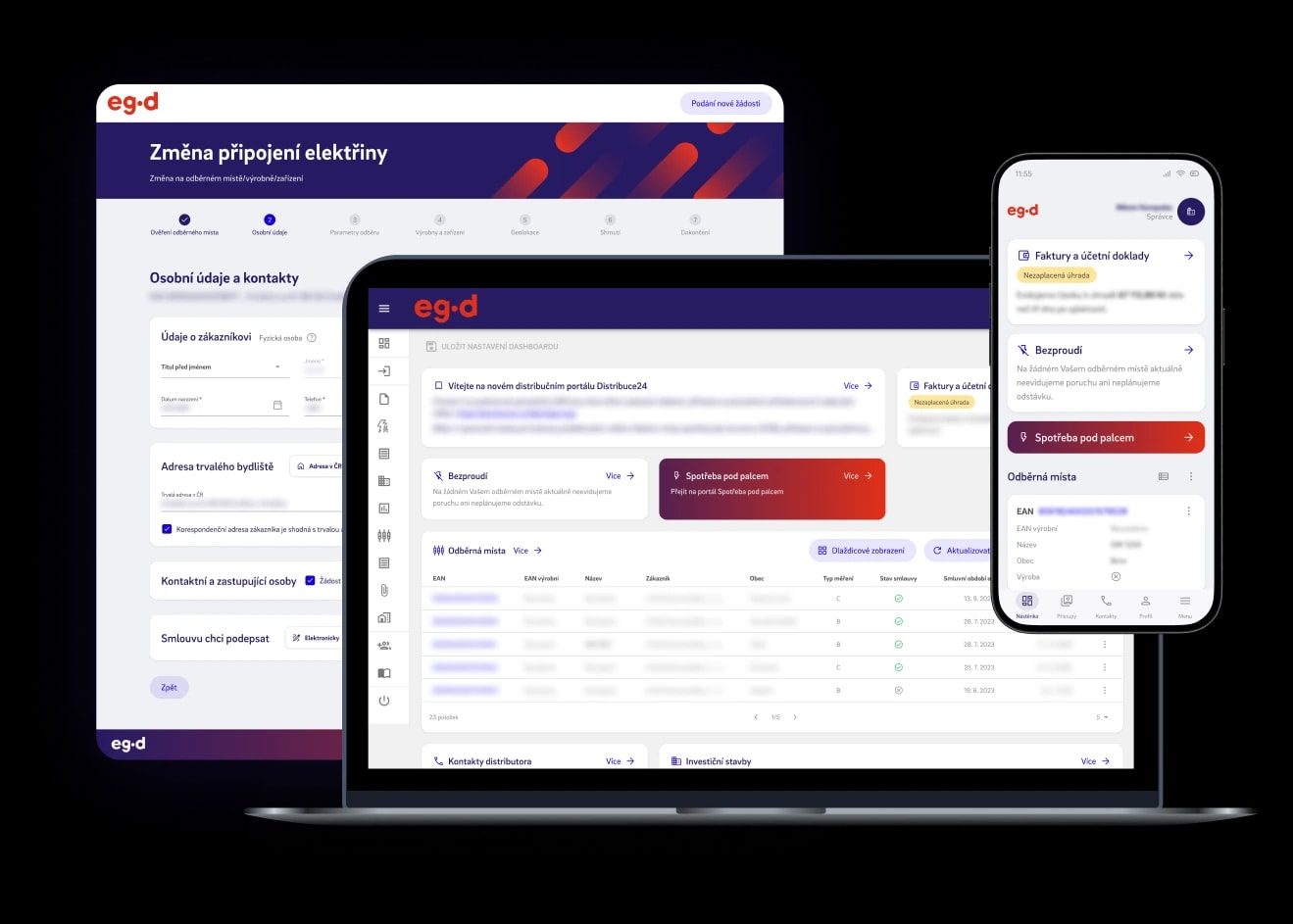 EG.D — energy distributor tools on desktop and mobile