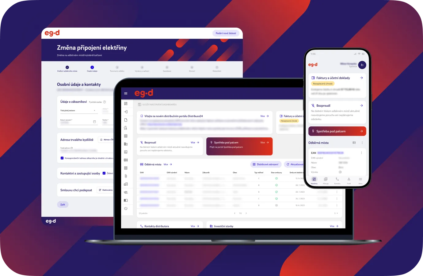 EG.D — energy distributor tools on desktop and mobile